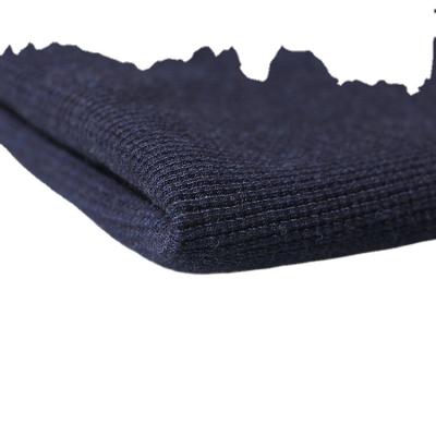 China Factory Wholesale High Quality Knitted 100% Cotton Waffle Denim Fabric Breathable For Sweater Hoodies for sale