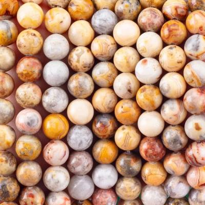 China 8mm Crazy Lace Agate Gemstone Beads Healing Crystal Stone Beads For Jewelry Making for sale