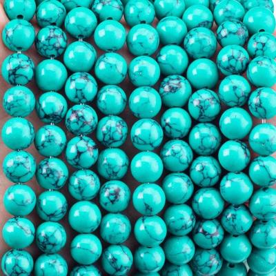 China 8MM Groen Turquoise Bulk Beads Strands voor het maken van sieraden Armband Halsketting Oorbellen Te koop