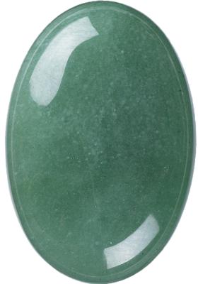 China DIY Groene Aventurine Palmsteen Voor Geestelijke Genezing Te koop