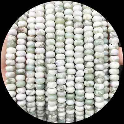 China Lucky Jade Lava Stone Gem Bead Natural Crystal Abacus Shape Stone Loose Bead Strands For Bracelets for sale