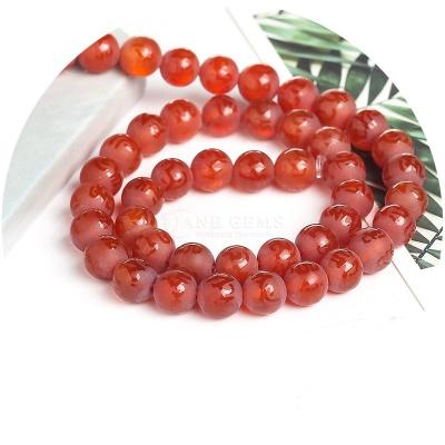 China Matt Agate Six-Word Mantra Loose Beads Diy Jewelry Accessories Buddhist Beads Bracelet Beads Engraved Agate for sale