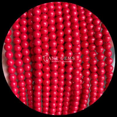 China 8mm Polished Gems Bead for Jewelry Making Supplies Various Colors Turquoise Loose Bead Strands for Choices for sale