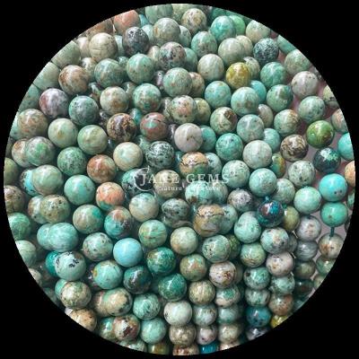 China Gems Bead Natural Round Shape High Quality Various Types Natural Turquoise Loose Beads Strands for DIY Gift Jewelry for sale