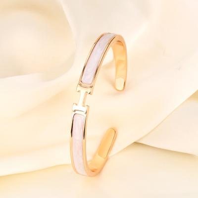 China TRENDY dropshipping product 2022 Bracelet 18k Gold Fashion Jewelry Women Open Cuff Bangle Bracelet for sale