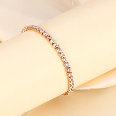 China CLASSIC Hot Sale Fashion Single Row Loose Diamond Zircon Bracelet Fashion Simple Jewelry for sale