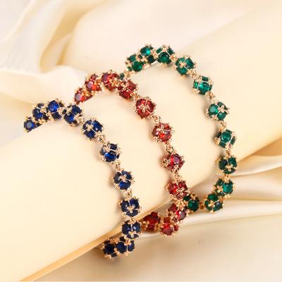 China TRENDY New Arrival Wholesale PriceSterling r Crystal Clear Bangle Zircon Tennis Bracelets for sale