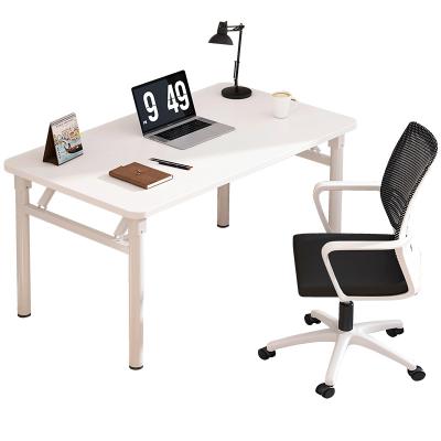 China Hot Selling Nordic Style Metal Tube Frame Collapsible Folding Computer Desk For Home Office for sale