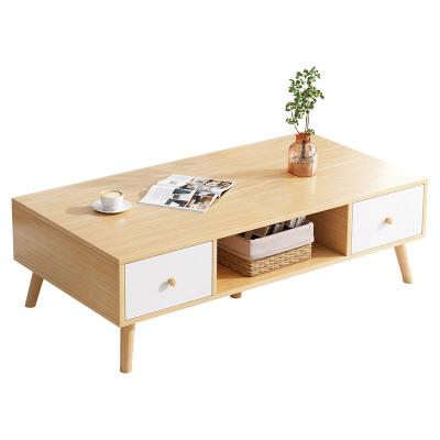 China Coffee table wood simple modern light family tea table sofa table sofa side luxury Nordic small small table for sale