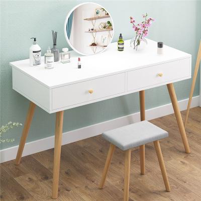 China Dressing Table Nordic Style Girls Wooden Dressing Table With Drawers for sale