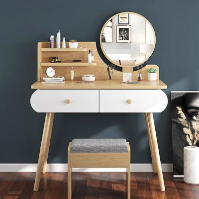 China Hot Selling Dressing Table Bedroom Furniture Wooden Dressing Table With Mirror for sale