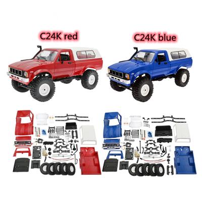 China Hobby WPL C-24kit 4WD Model 1:16 Model RC Car 2.4G RC Truck Off-Road Remote Control High Speed ​​Car For Kid for sale