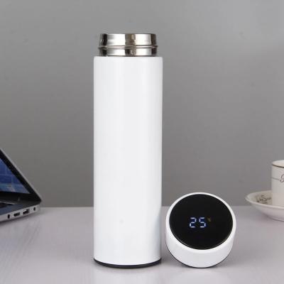 China PORTABLE Smart Stainless Steel Water Bottle Temperature With Led Display Lid for sale