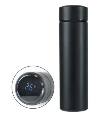 China 500ml LED Temperature Display Double Stainless Steel Vacuum Viable Insulated Smart Water Bottle for sale