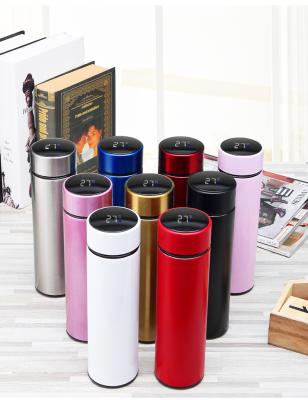 China PORTABLE Smart Led Temperature Display Stainless Steel Vacuum Heat Insulation Water Bottle for sale