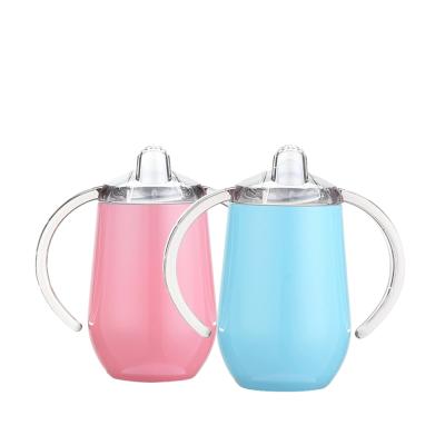 China 2020 Products Kids Stainless Steel Eco-Friendly Stocked Water Bottle With Straw 300ml Baby Sippy Cup In for sale