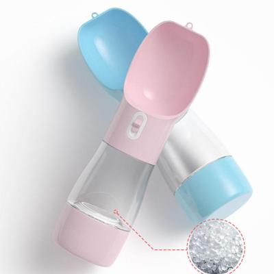 China Factory Supplier Hot Selling Sustainable 3in1 Pet Water Bottle 400ml Pet Water Bottle Portable Pet Water Bottle Viable Cheap Price for sale