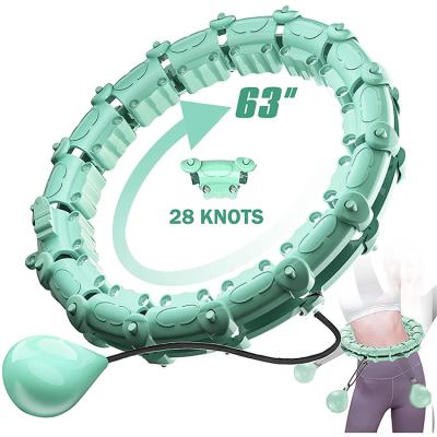 Chine Abdomen Fitness Weight Loss Hoops Detachable Knots & Adjustable Weight Auto-Spinning Ball Large Size Exercise Hoola Hoops à vendre