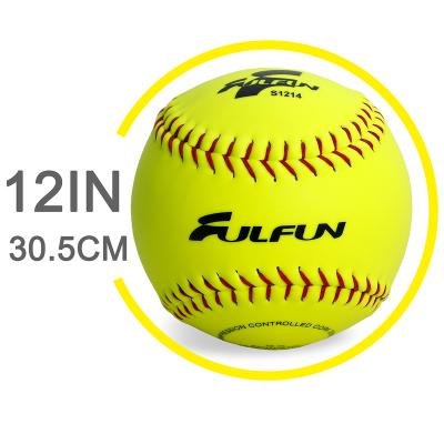 China Factory Popular High Quality Custom Logo Official White And Yellow Baseball Training Softball Outdoor Sports Ball Te koop