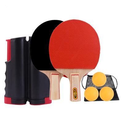 Chine wholesale Tabletop Table Tennis Racket Set Retractable Table Pingpong With 2 Racks For Family à vendre