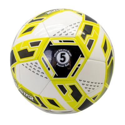 Κίνα Training Quality Official Size PU TPU PVC Soccer ball with Customized Logo Printed Football for Match προς πώληση