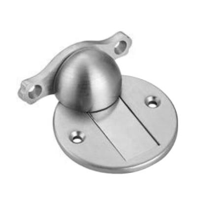 China Modern Construction Door Hardware Floor Mounted Magnet Door Stopper In Zinc Alloy for sale