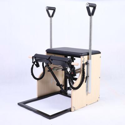 China Good Quality Fitness Equipment Pilates Equipment Gym Iron Reformer Yoga Pilates Durable Hot Selling Wooden Chair for sale