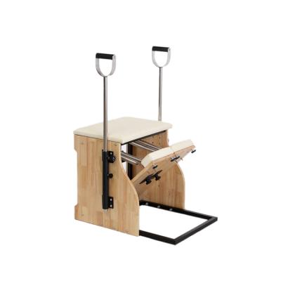 China Factory Direct Durable Home Balancing Stretching Pilates Equipment Wooden Machine Stable Chair For Gym Fitness Center for sale