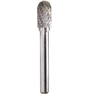 China Drilling Carbide Burrs 1/4 Inch 6mm Shank Ball SC-3 Nosed Cylinder Shape Tungsten Rotary File Cutter Grinding Drill Bit For Dremel Tool for sale