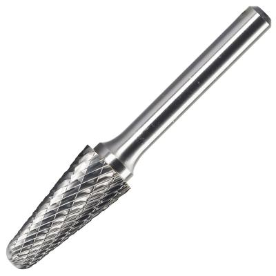 China Drilling Rotary Tool SL-4 Rotary Files With Double Cut 6mm 1/4 Shank Ball Nose Form Solid Tungsten Carbide Deburrs Bit For Metal Wood for sale