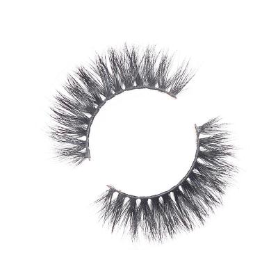 China Wholesale Natural Mink Eyelashes Vendor Luxury Length 18mm Mink Lashes With Custom Packing for sale