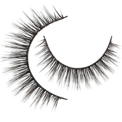 China 2021 New Arrivals Style Natural Hot Faux Mink Lashes Silk Lashes Paper Box Custom Wholesale for sale