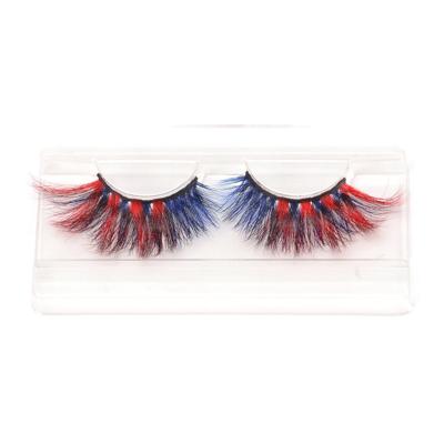 China Wholesale High Quality Magnetic Color 5D Eyelashes Long Faux Mink Eyelashes Long Mink Eyelashes for sale