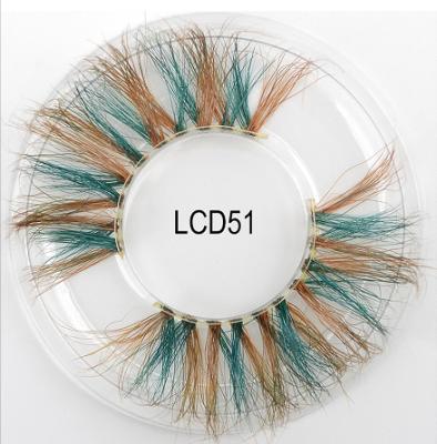 China 18mm Thick Hot Promotion Colored Mink Lashes Handmade Lashes for sale