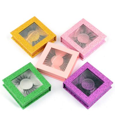 China Drawer Box Handle False Eyelash Recyclable Eyelash Boxes Backs Packaging Box Customized for sale