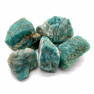 China China Wholesale Natural Stone Healing Tianhe Amazonite Chakra Crystal Raw Ore For Home Decoration for sale