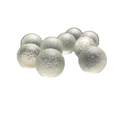 China China Hot Selling Natural White Healing Meteorite Angel Stone Spiritual Singing Stone Glass Beads For Jewelry Making for sale