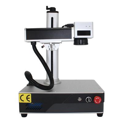 China High Quality Air Cooled Mini Metal Card Laser Engraving Machine20w 30w Jpt Mopa Fiber Laser Marking Machine for sale