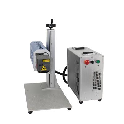 China 30w 50w slit galvo co2 rf laser desktop air cooled marking machine for wood leather nonmetal for sale