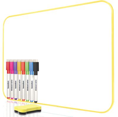 China Reusable New Yellow Frame Portablesize Erase Listing Double Side Multifunctional Magnetic Dry Whiteboard for sale