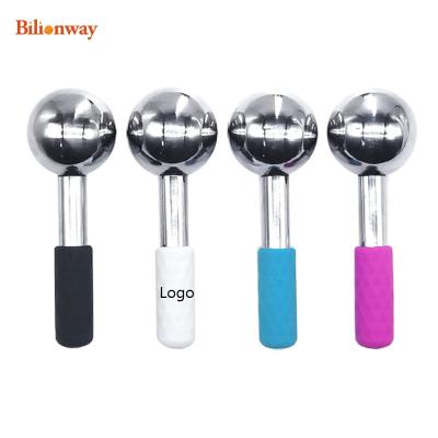 China Whitening Custom High Quality Ice Globes Cooling Ball Manual Stainless Steel Face Massager Roller for sale