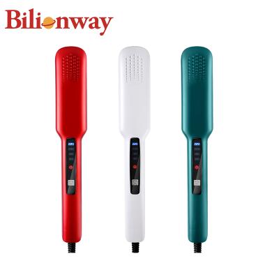 China Hotel 3 in 1 Custom Portable Wide High Quality Wide Flat Iron Curler Ceramic Keratin Ceramic Flat Iron Hair Straightener Anion for sale