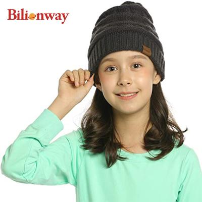 China Custom Knitted Hats Unisex Character Kids Hats OEM Private Label Knit Baby Beanie Kids Winter Hats for sale