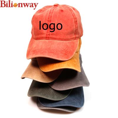 China Custom Logo Embroidery Men Dad Sports COMMON Caps Cotton Plain Adjustable 6 Panel Unstructured Baseball Hat for sale