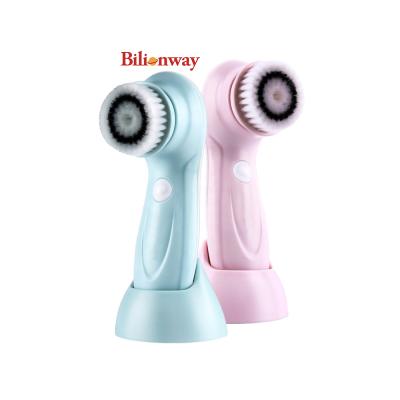 China Pore ​​Shrinking 3 in 1 Wholesale Skin Peeling Sonic Silicone Facial Cleansing Brush Rechargeable Electric for sale