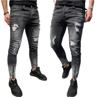 China Wholesale QUICK DRY Amaozn 2022 ripped jeans for men causal skinny jogger jeans men's long plus size custom denim men's jeans for sale