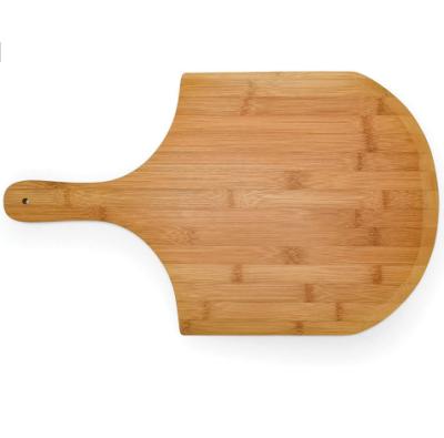 China Large Sustainable Bamboo Wood Pizza Cutting Board Kitchen Bamboo Pizza Skin for sale