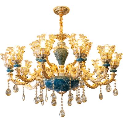 China European Vintage Hotel Pendant Lighting Lead Crystal Art Classic Dining Modern Contemporary Chandeliers for sale