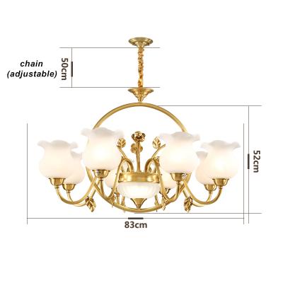 China Industrial Home Art Decorative Pendent Lamp, European Vellman Fashional Antique Brass Copper Chandelier for sale