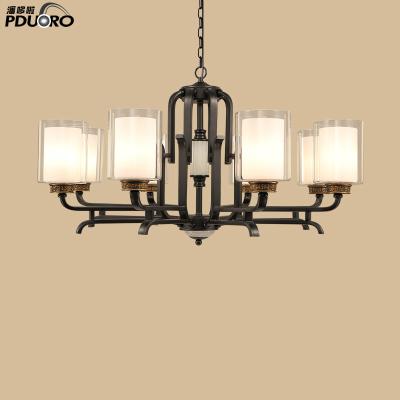 China Modern Decoration Accessories Home Unique Art Light Iron Art Chandeliers Vintage Indoor Hanging Industrial Pendant Lamp for sale